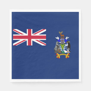 South Georgia and the South Sandwich Islands Flag Napkins