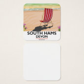 South Hams Devon beach poster (Front & Back)