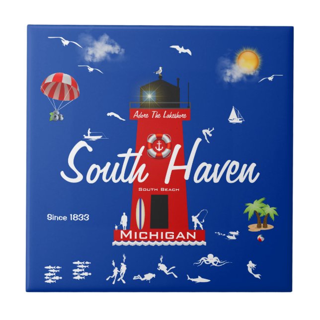 South Haven - Adore The Lakeshore Ceramic Tile (Front)