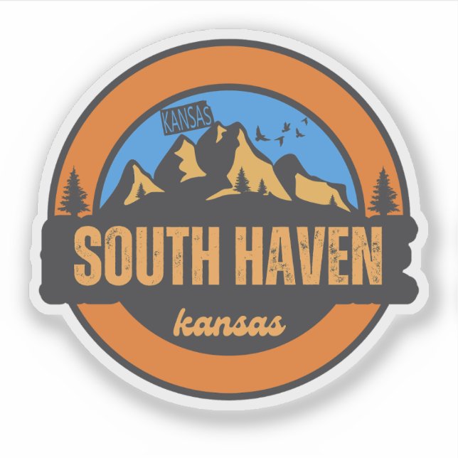 South Haven, Kansas Sticker (Front)