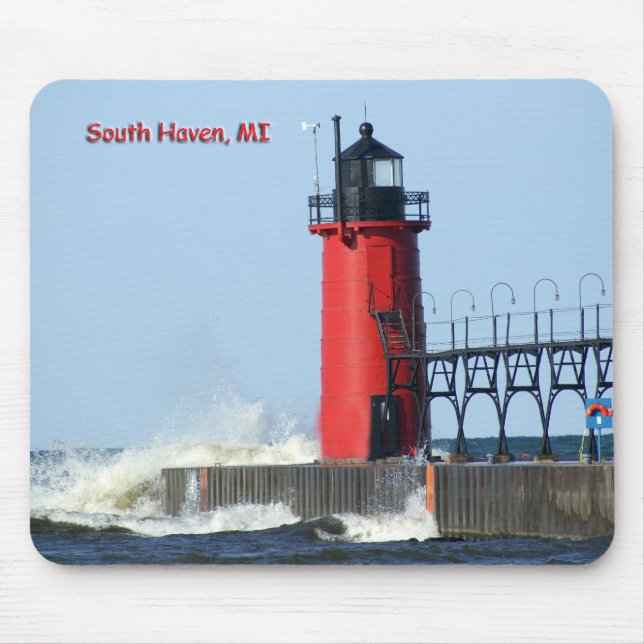 South Haven Lighthouse Mouse Pad (Front)