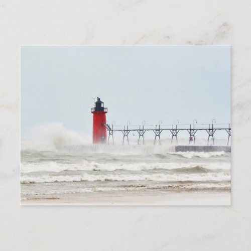 South Haven Michigan Lighthouse Postcard