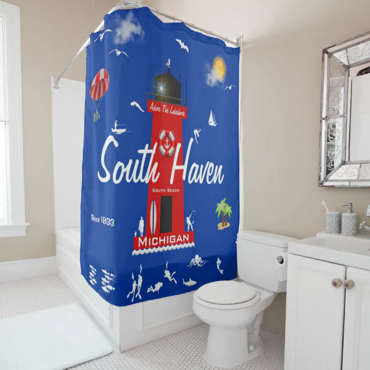 South Haven, Michigan Shower Curtain Zazzle