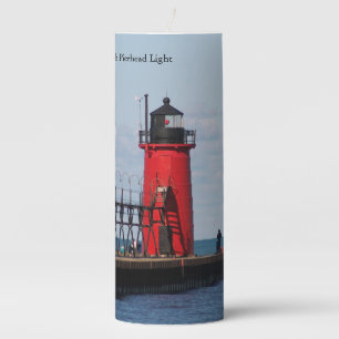 South Haven South Pierhead Light candle
