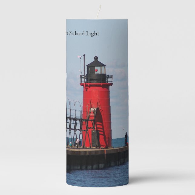 South Haven South Pierhead Light candle (Front)