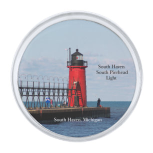 South Haven South Pierhead Light lapel pin