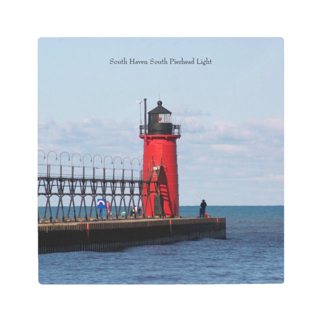 South Haven South Pierhead Light metal wall art (Front)