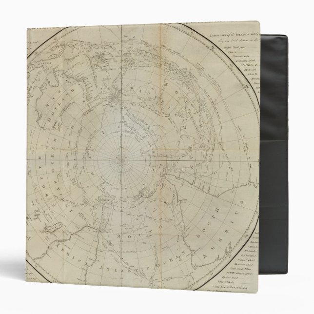 South Hemisphere 3 Ring Binder (Front/Inside)