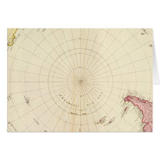 South Hemisphere map Cards (Front Horizontal)