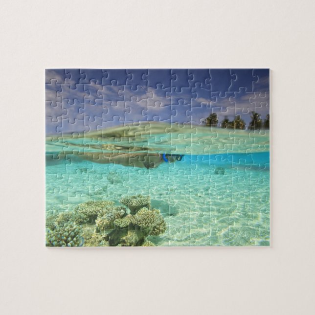 South Huvadhoo Atoll, Southern Maldives, Indian Jigsaw Puzzle (Horizontal)