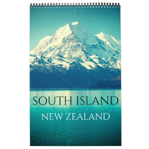 south island new zealand calendar