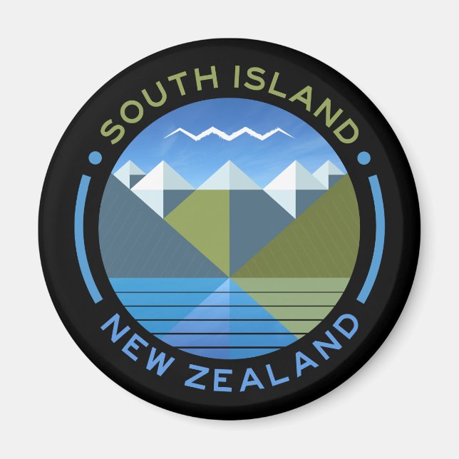 SOUTH ISLAND NEW ZEALAND MAGNET (Front)