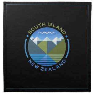 SOUTH ISLAND NEW ZEALAND NAPKIN