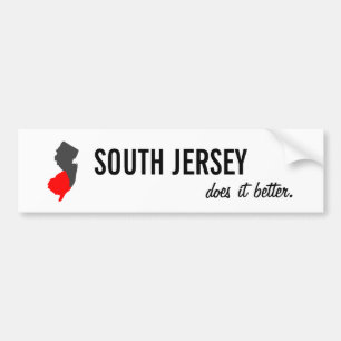 "South Jersey Does it Better" NJ Bumper Sticker