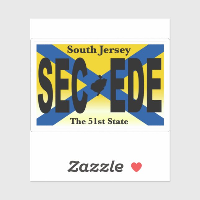 SOUTH JERSEY STICKER (Sheet)