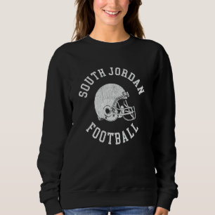 South Jordan Football Throwback Football Helmet Re Sweatshirt