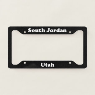 South Jordan UT License Plate Frame