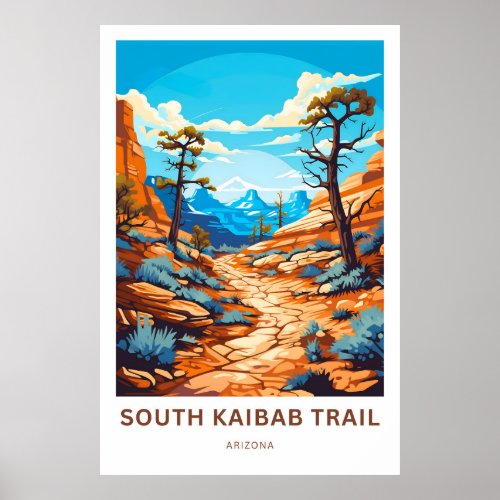 South Kaibab Trail Arizona Travel Print