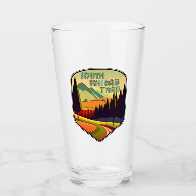 South Kaibab Trail Grand Canyon Arizona Colors Glass (Front)