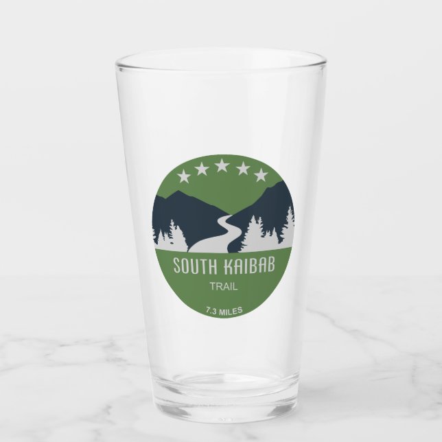 South Kaibab Trail Grand Canyon Arizona Glass (Front)