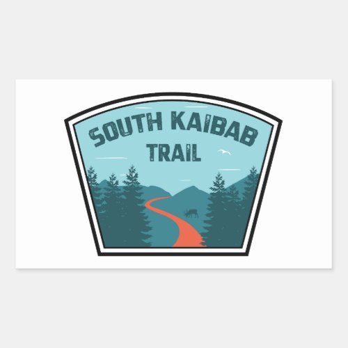 South Kaibab Trail Grand Canyon Arizona Rectangular Sticker