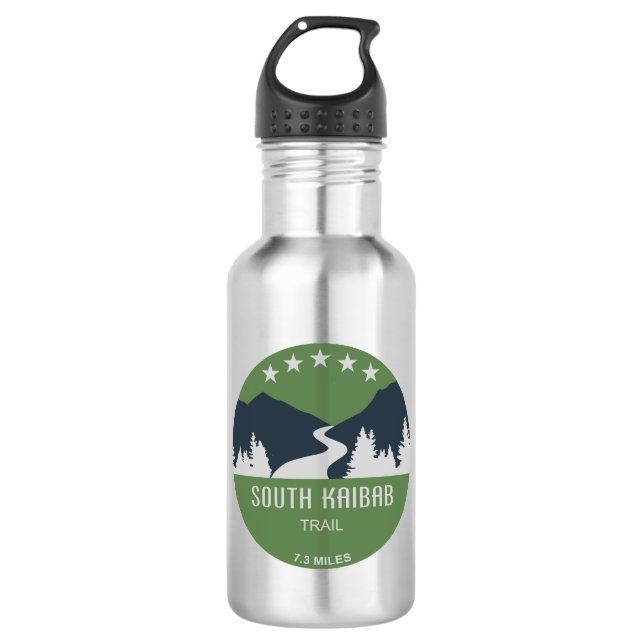 South Kaibab Trail Grand Canyon Arizona Stainless Steel Water Bottle (Front)