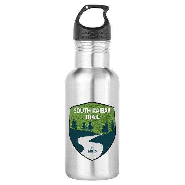 South Kaibab Trail Grand Canyon Arizona Stainless Steel Water Bottle (Front)