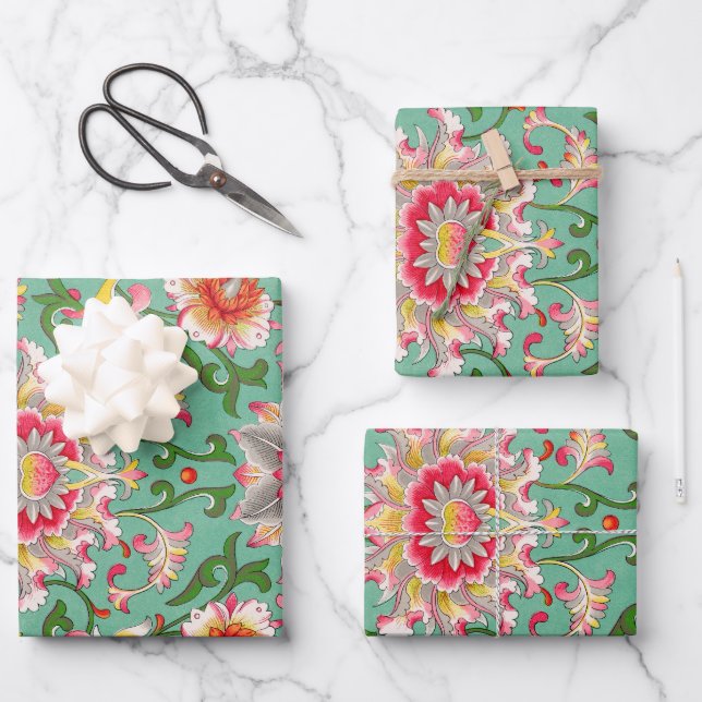 South Kensington Museum IXXVII Chinese Name Wrapping Paper Sheets (Front)