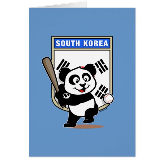 South Korea Baseball Panda Cards (Front)