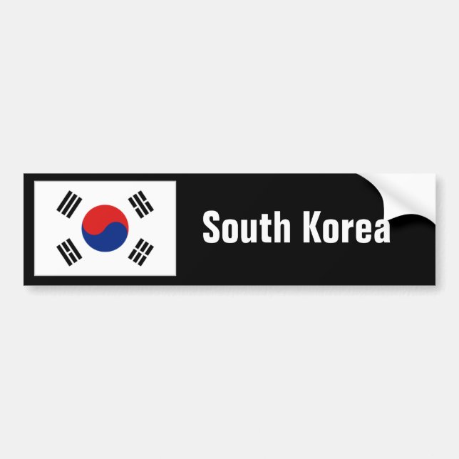 South Korea bumper Sticker (Front)