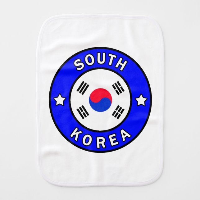 South Korea Burp Cloth (Front)