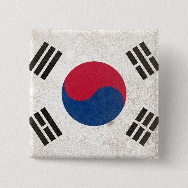 South Korea Button (Front)