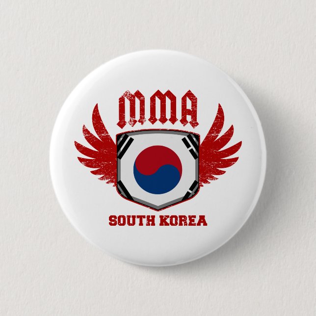South Korea Button (Front)