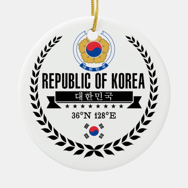 South Korea Ceramic Ornament (Front)