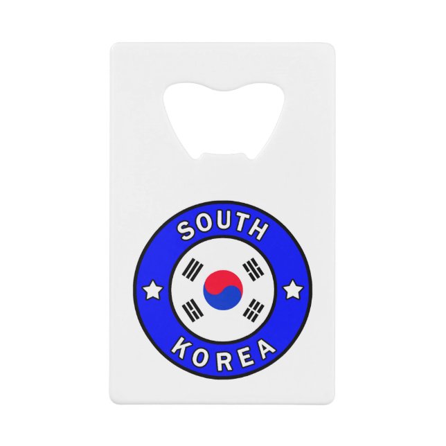 South Korea Credit Card Bottle Opener (Front)