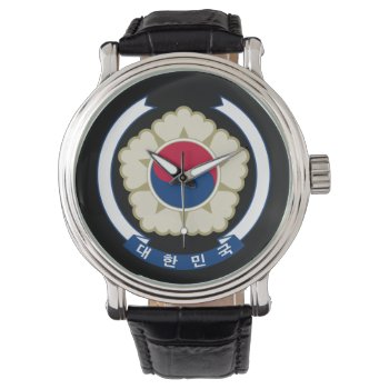 South Korea* Crest Watch by Azorean at Zazzle