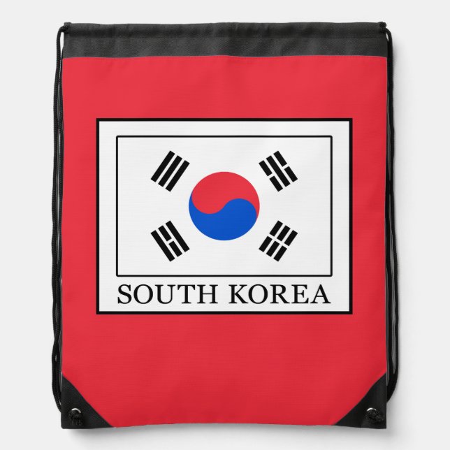South Korea Drawstring Bag (Front)
