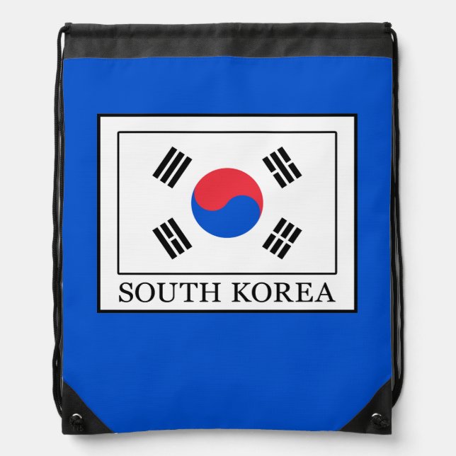 South Korea Drawstring Bag (Front)