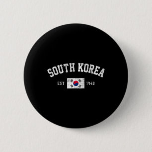 South Korea Est. 1948 South Korean Flag Independen Button