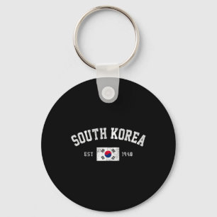 South Korea Est. 1948 South Korean Flag Independen Keychain