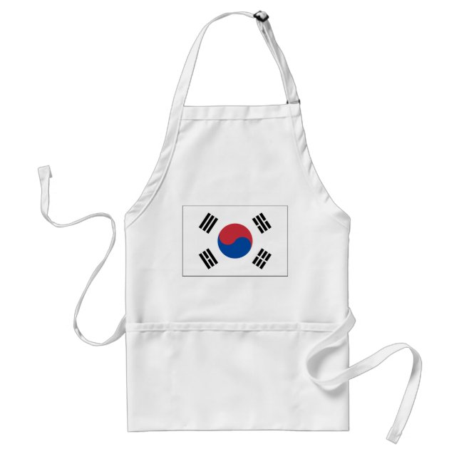 South Korea Flag Adult Apron (Front)
