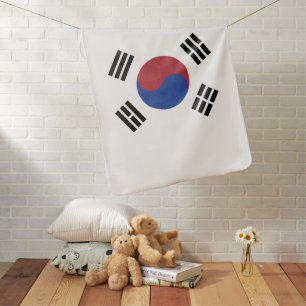 South Korea flag Baby Blanket