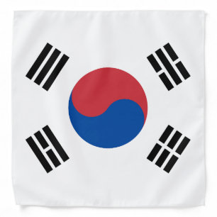 South Korea Flag Bandana