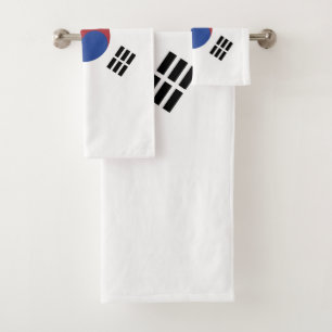 South Korea flag Bath Towel Set