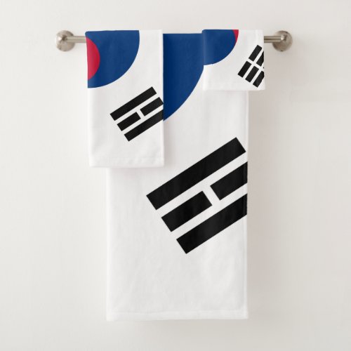 South Korea flag Bath Towel Set