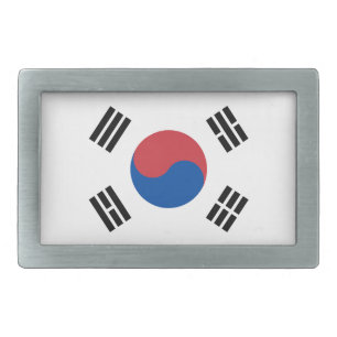South Korea Flag Belt Buckle