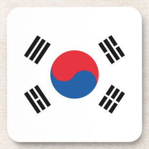 South Korea Flag Beverage Coaster