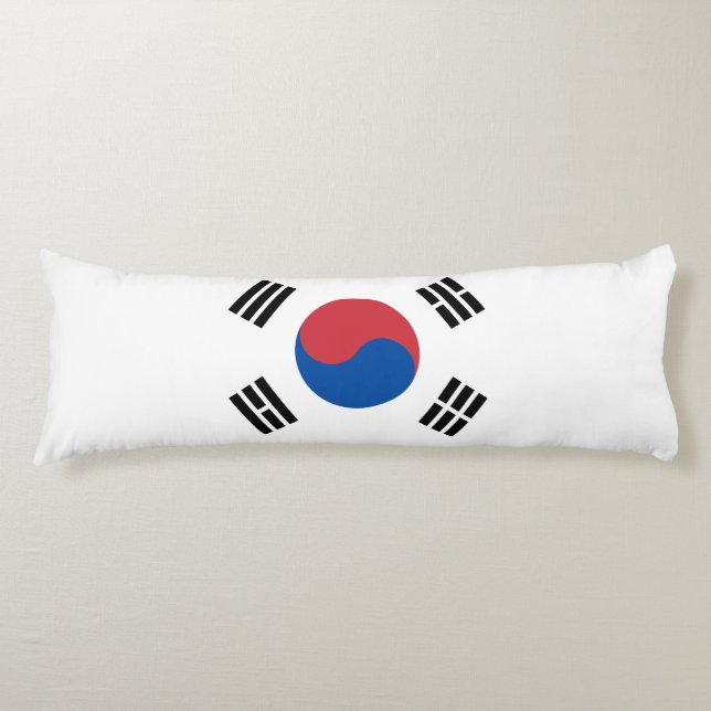 South Korea Flag Body Pillow (Front)