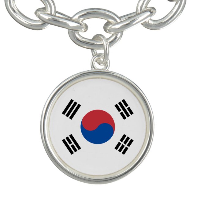 South Korea Flag Bracelet (Design)
