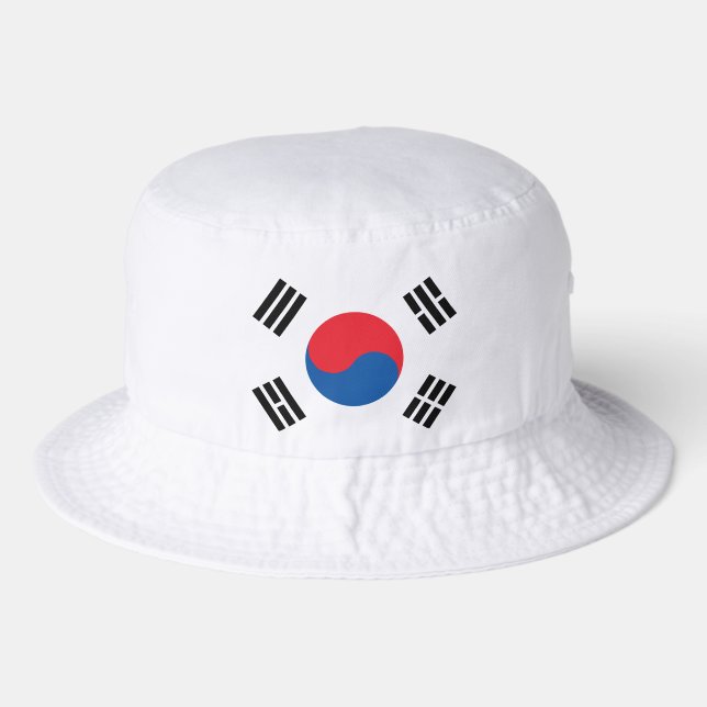 South Korea Flag Bucket Hat (Front)